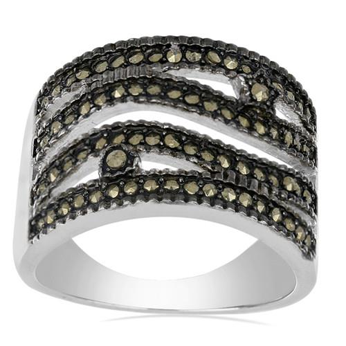 0.824 CT AUSTRIAN MARCASITE STERLING SILVER RINGS #VR029084